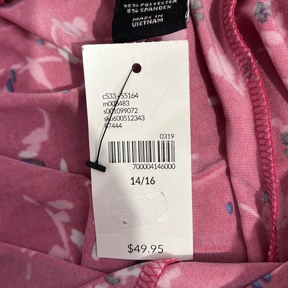 NWT‎ Lane Bryant floral wide leg pants size 14/16 - Picture 5 of 7